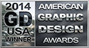 2014 GDUSA American Graphic Design Awards winner badge