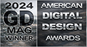 2024 GDUSA American Digital Design Awards winner badge