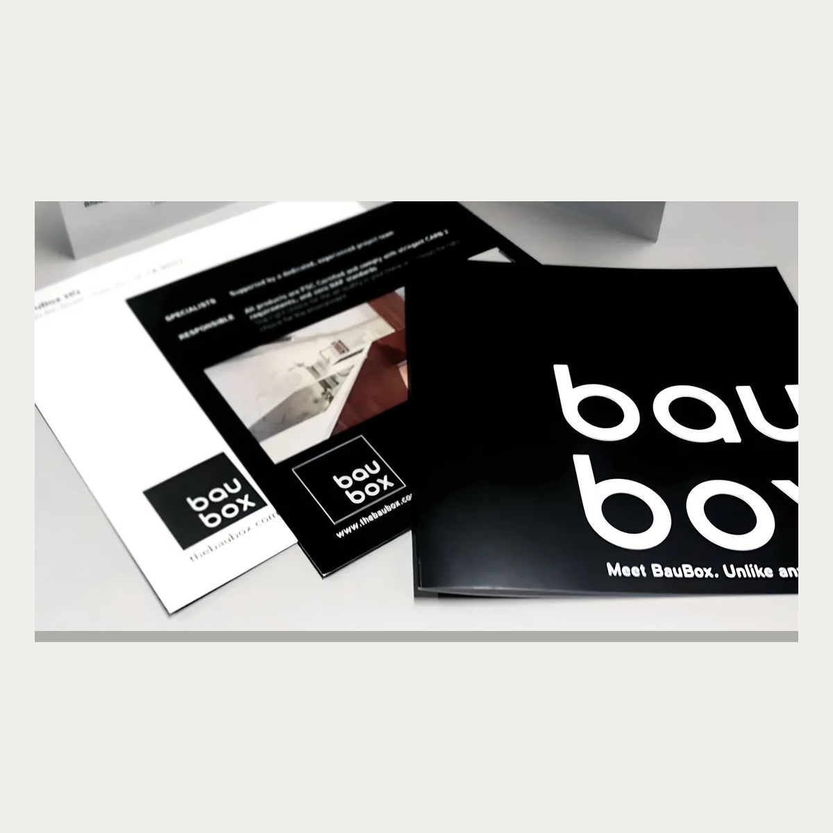 BauBox brochure design