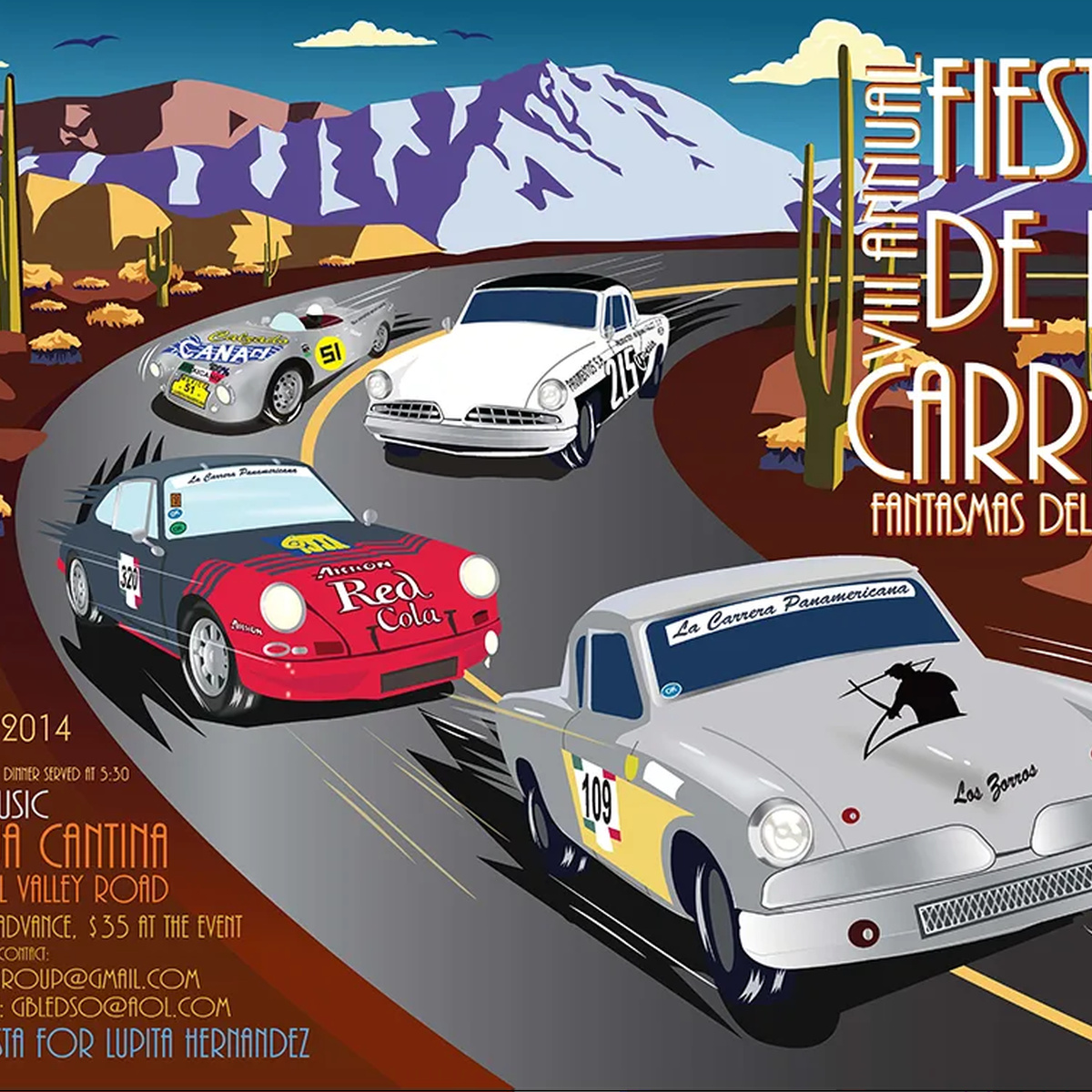 Fiesta de la Carrera poster design